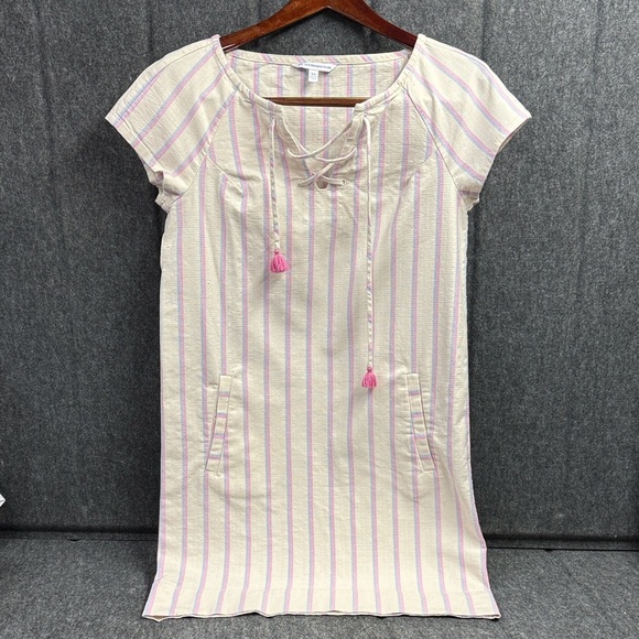 Southern Tide Pink and Cream Striped Garment Dress - Picture 6 of 6